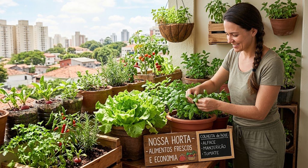 Como montar uma Horta em casa: alimentos frescos e economia